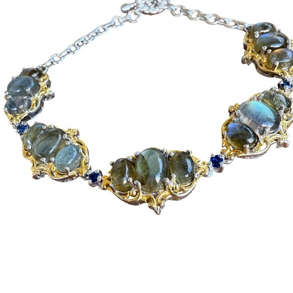 NWT Sterling Silver STS Chuck Clemency Labradorite Bracelet - Picture 5 of 11